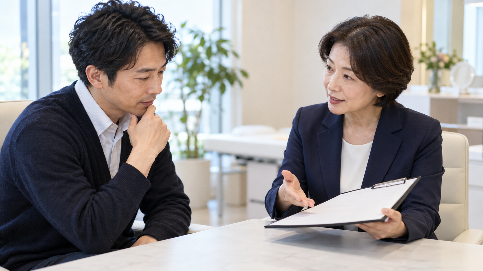 美容医療の見積もり確認を相談・確認するイメージ