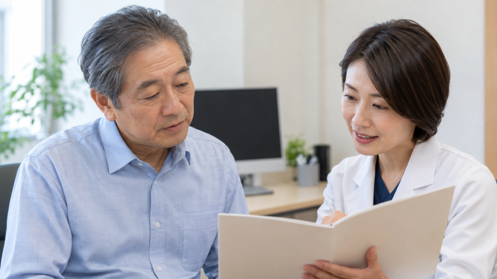 NMNを相談する前の生活記録を確認する説明用イメージ